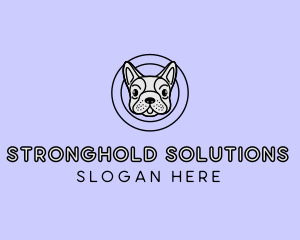 French Bulldog Dog logo design