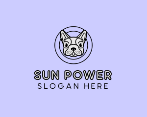 French Bulldog Dog logo design