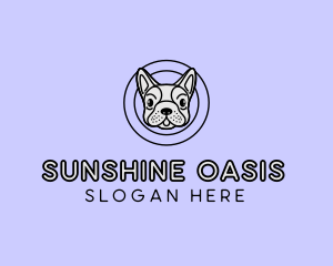 French Bulldog Dog logo design