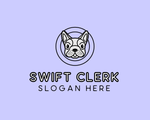 French Bulldog Dog logo design