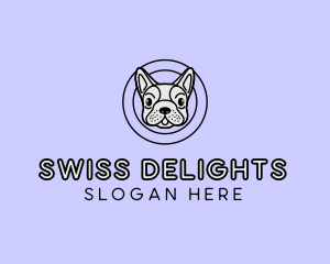 French Bulldog Dog logo design