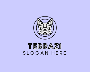 French Bulldog Dog logo design