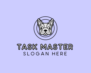 French Bulldog Dog logo design