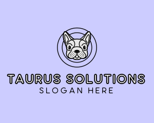 French Bulldog Dog logo design