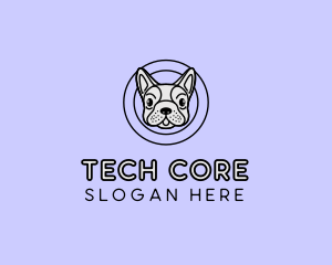 French Bulldog Dog logo design