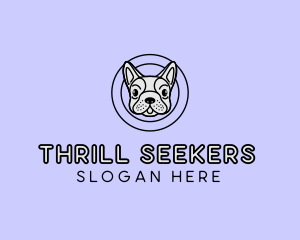 French Bulldog Dog logo design