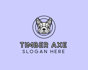 French Bulldog Dog logo design