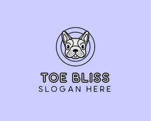 French Bulldog Dog logo design