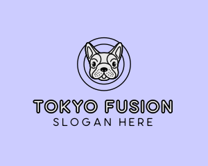 French Bulldog Dog logo design