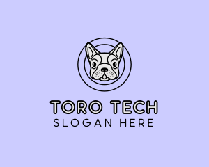 French Bulldog Dog logo design