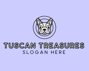 French Bulldog Dog logo design