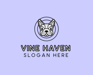 French Bulldog Dog logo design