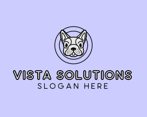 French Bulldog Dog logo design