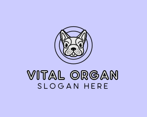 French Bulldog Dog logo design