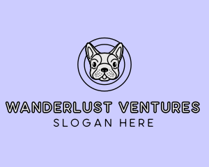 French Bulldog Dog logo design