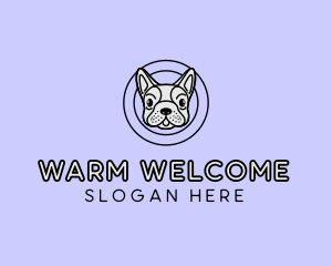 French Bulldog Dog logo design