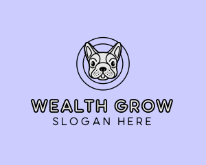 French Bulldog Dog logo design