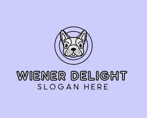 French Bulldog Dog logo design