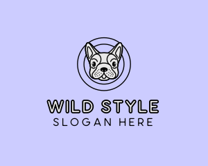 French Bulldog Dog logo design