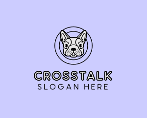 French Bulldog Dog logo design