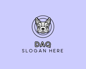 French Bulldog Dog logo design