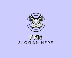 French Bulldog Dog logo design