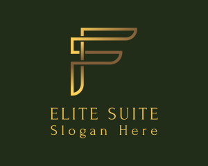 Suite - Luxury Gold Letter logo design