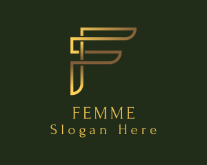 Luxury Gold Letter logo design