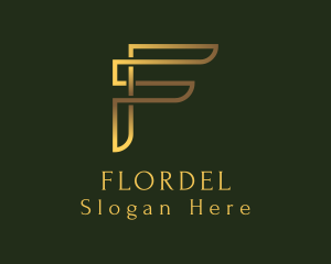 Luxury Gold Letter logo design