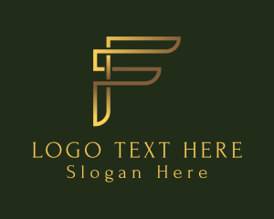 Lifestyle - Luxury Gold Letter logo design