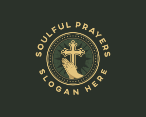 Pray - Pray Cross Church logo design