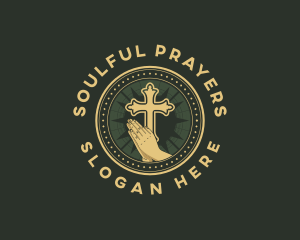 Pray Cross Church logo design