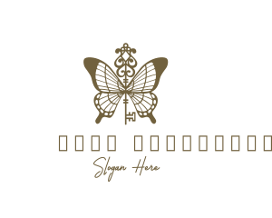 Key Butterfly Wings logo design