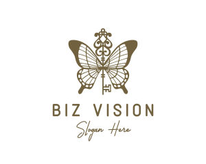 Key Butterfly Wings logo design