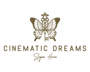 Key Butterfly Wings logo design