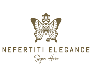 Key Butterfly Wings logo design