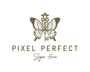 Key Butterfly Wings logo design