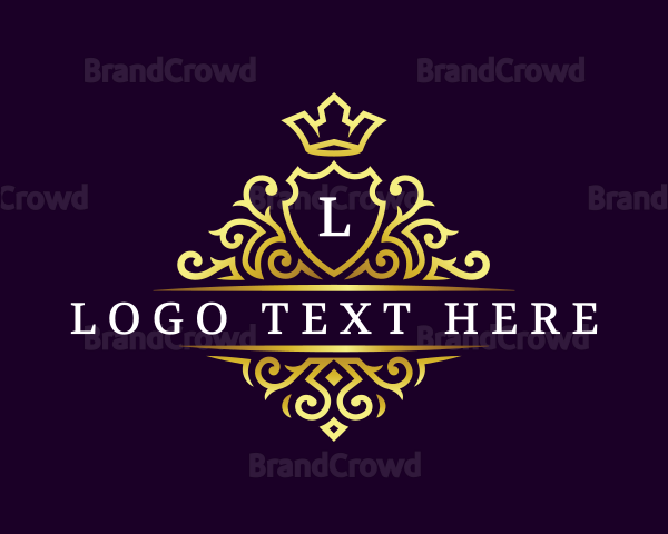 Elegant Crown Crest Logo