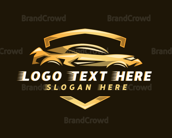 Shiny Sports Car Logo