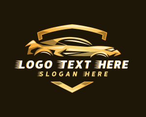 Gold - Shiny Sports Car logo design