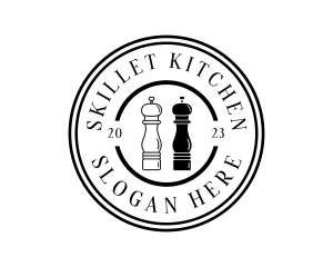 Kitchen Salt Pepper logo design