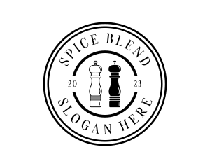 Seasoning - Kitchen Salt Pepper logo design