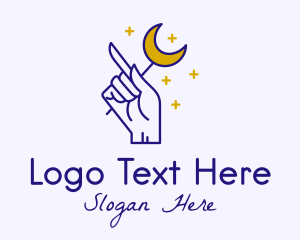 Celestial Hand Astrologist logo design