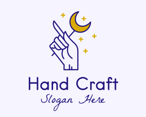Hand - Celestial Hand Astrologist logo design