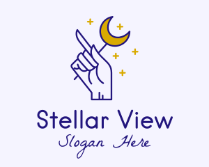 Celestial Hand Astrologist logo design