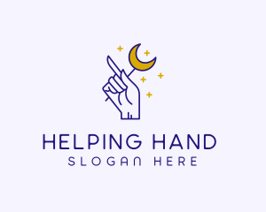 Hand - Celestial Hand Astrologist logo design