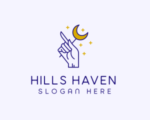 Celestial Hand Astrologist logo design