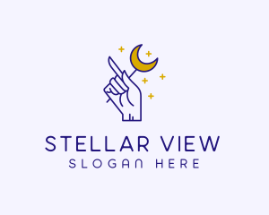 Celestial Hand Astrologist logo design