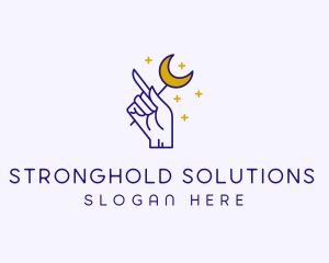 Celestial Hand Astrologist logo design