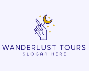 Celestial Hand Astrologist logo design